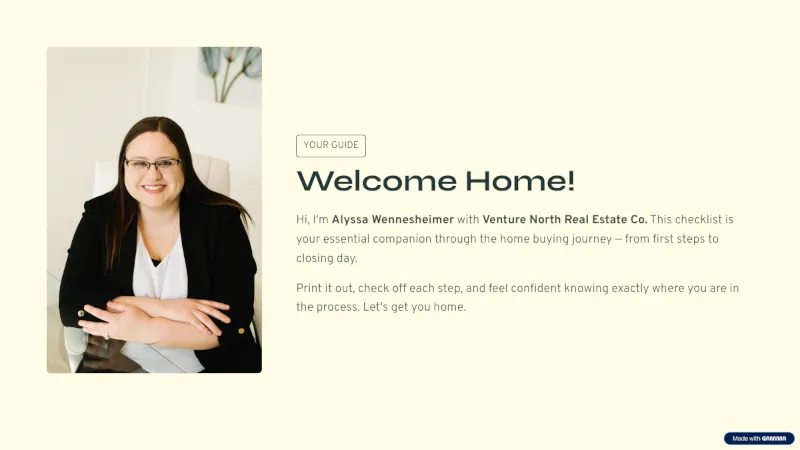 Welcome Home Presented by Alyssa Wennesheimer