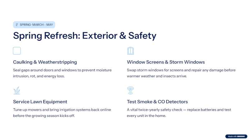 Spring Refresh: Exterior and Safety