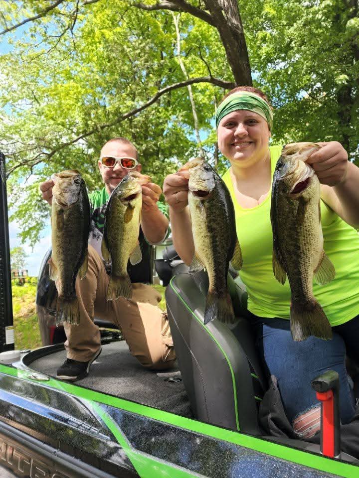 My husband and I after a fishing tournament